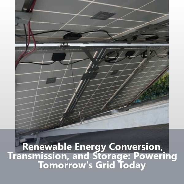 Renewable Energy Conversion, Transmission, and Storage: Powering Tomorrow's Grid Today